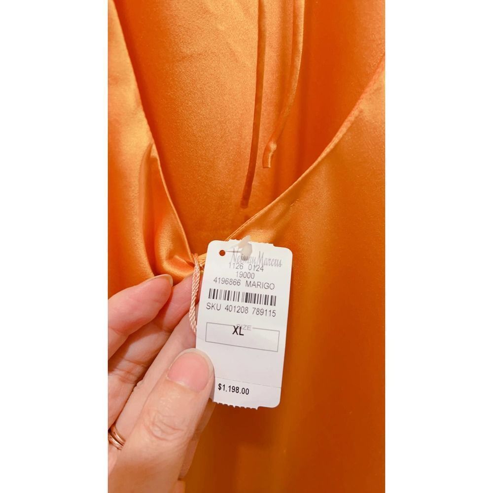 Cult Gaia KESIA silk GOWN in gold XL - Picture 9 of 12